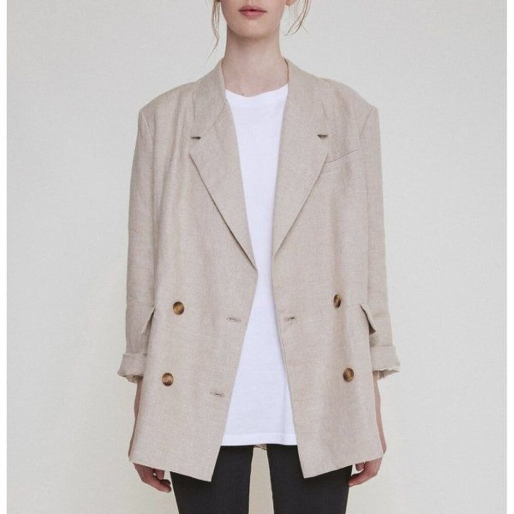 RITA ROW Martia Blazer Natural Size Large NWT